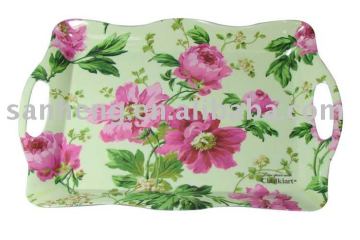 melamine handle tray set