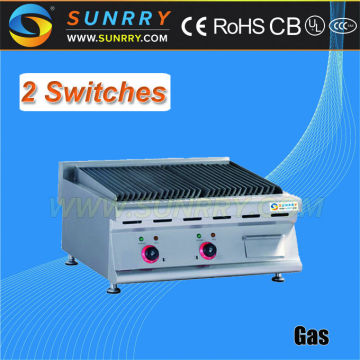 Counter top portable gas grills lava rock for barbecue (SUNRRYSY-LR600TB)
