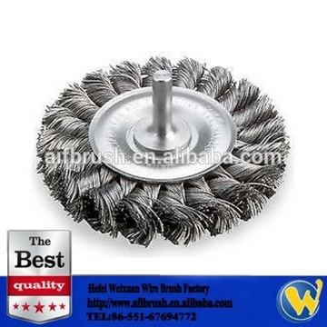 Stem Mounted Knot Wire Wheel Brush