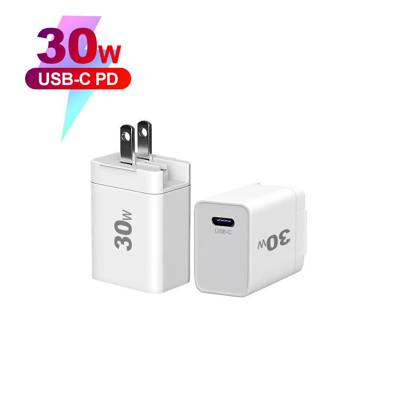 شحن سريع 30W USB C PD شاحن Mobile