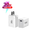 빠른 충전 30W USB C PD 모바일 충전기