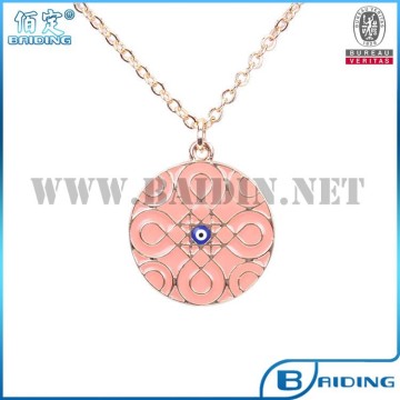 round pendant small evil eye necklace classic necklace for girls