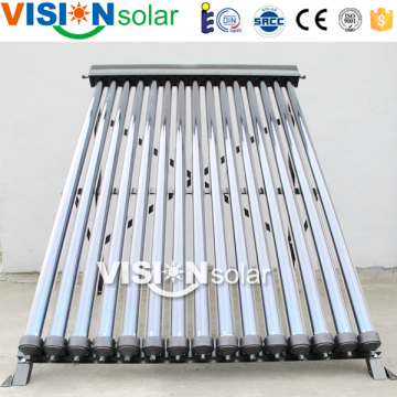 Hot water pool space heating copper pipe solar collectors
