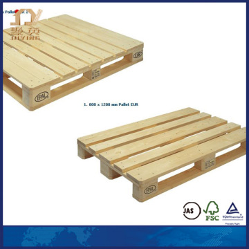 European white compressed wood pallet