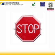 Reflective traffic sign stop