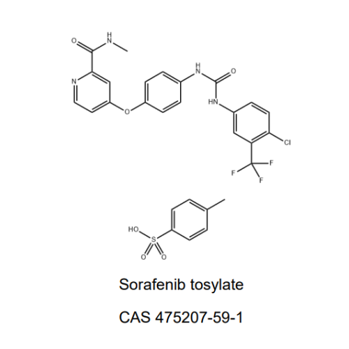 Kelas Farmasi Sorafenib Tosylate CAS: 475207-59-1
