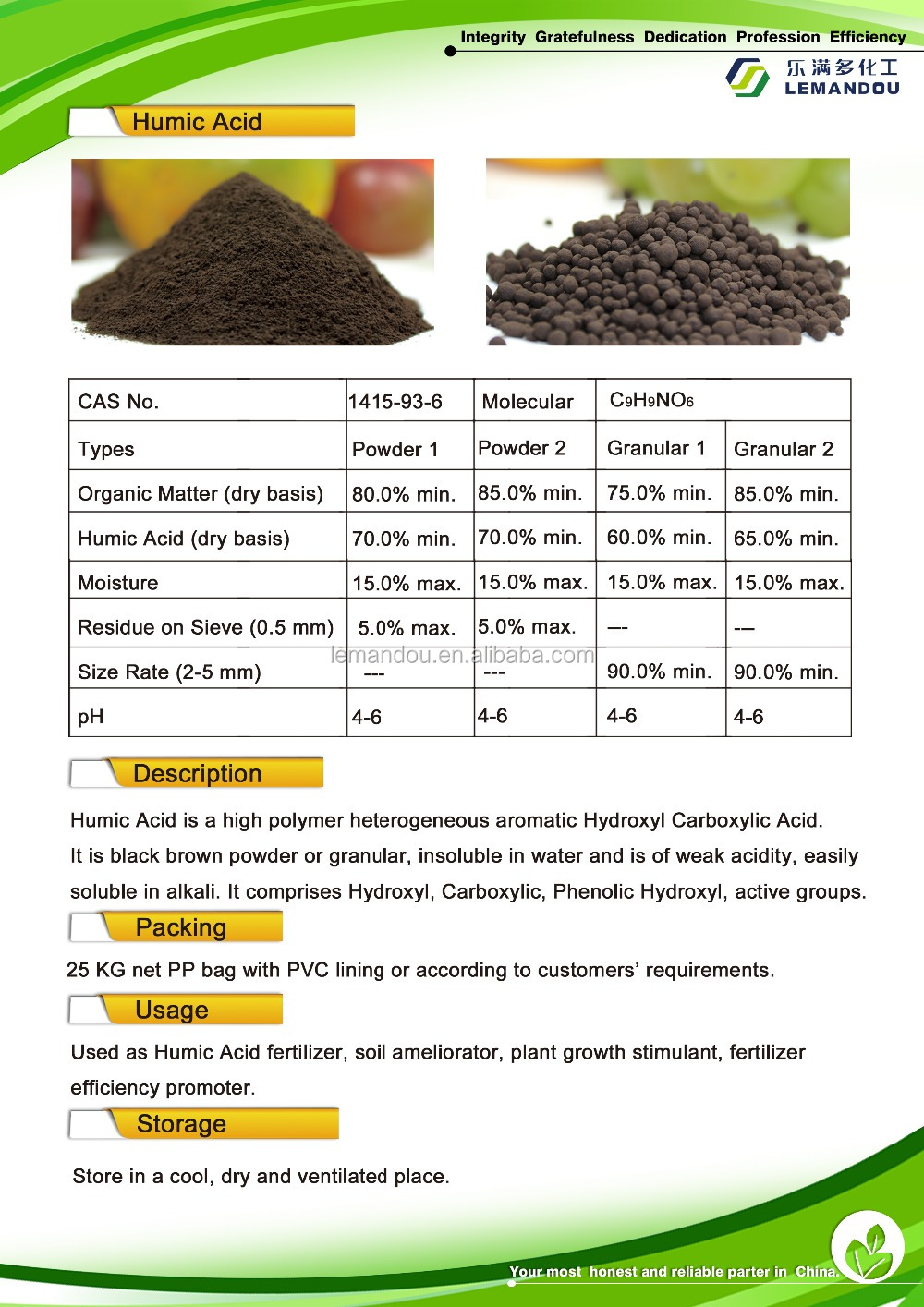 Humic acid from leonardite 2019 manufacture price