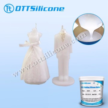 Tin cure liquid silicone rubber for candle mold making