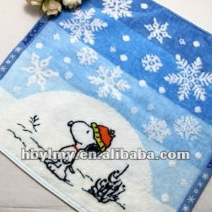 Concise Cartoon Velour Hand Towel