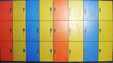 Fire resistant hpl employee storage locker