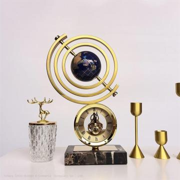 Modern Luxury Metal Armillary Sphere Clock