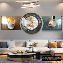 Modern Luxury Living Room Triptych Wall Paintings for Sofa Background