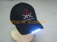 100% cotton LED light cap