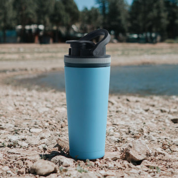 Wholesale 700ML Stainless Steel Shaker Bottle with Handle