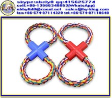 3-strand cotton dog chew toys , chew toys for dogs , puppy chew toys