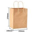 Take Away Kraft Paper Tote Stand Up Bag