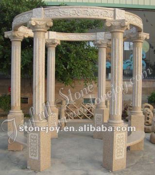 Garden Granite Gazebo, yellow granite gazebo