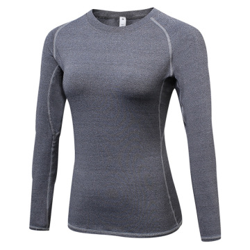 Dry Fit compressieshirt met lange mouwen voor dames