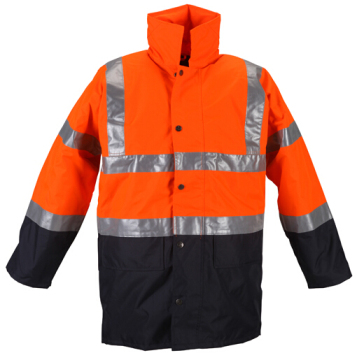 Reflective safety snowmobile jacket