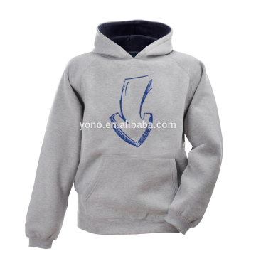 100% cotton plain no zipper hoodie jacket