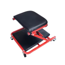 Foldable Car Creeper Seat Adjustable Repair Creeper With 6 Wheels For Car Maintenance