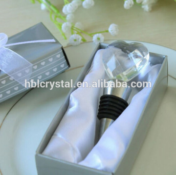 Popular crystal y make cheap wholesale logo wine stopper