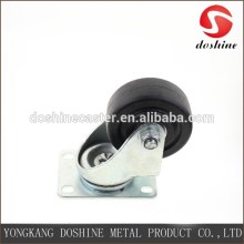 75mm glass fiber filled black nylon wheel caster oven castor wheels