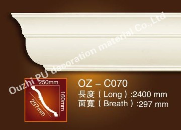 building material polyurethane plain moldings for interior decoration