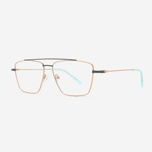 Classic Square Metal Women's Optical Frames