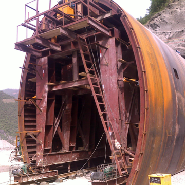 Carrinho de forro de túnel hidráulico