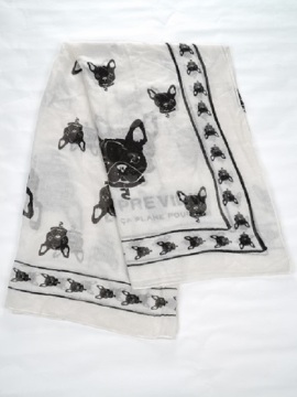 Solid colour blended scarf