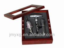 Hot selling wooden box wine opener set for bar,accessory