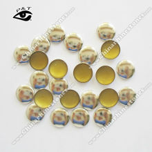 8MM Round Silver Studs Hotfix metal studs for garment