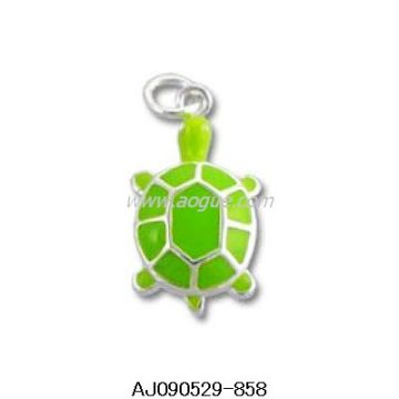 Turtle Enamel Alloy Charm