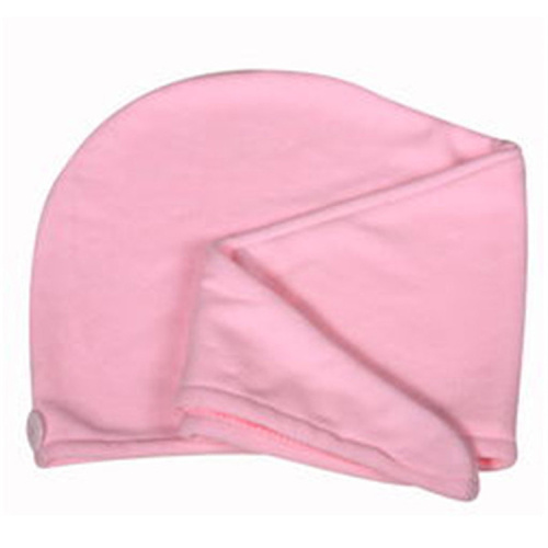 Bonnet de serviette en molleton corail