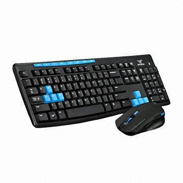 2.4G Wireless Keyboard and Mouse, 2-in-1 Combo for Computer