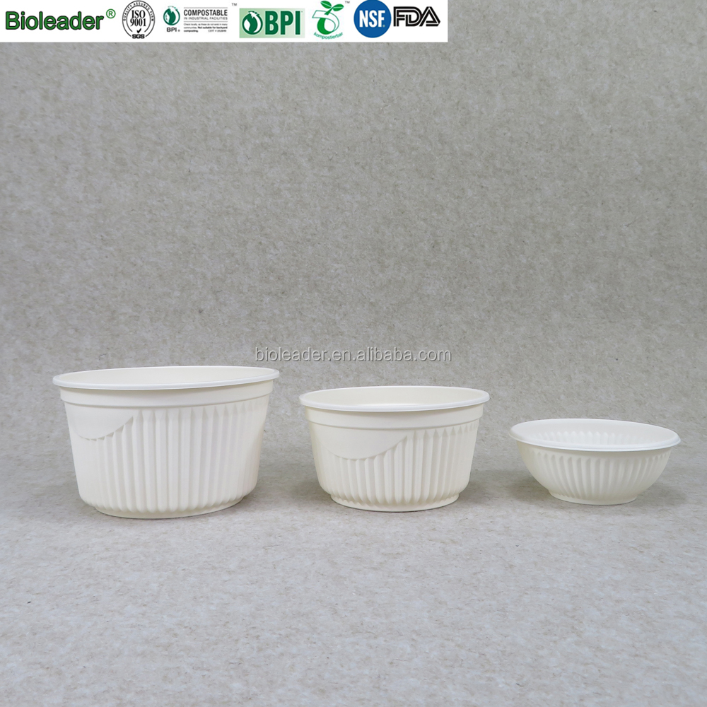 Eco-friendly Disposable Biodegradable Cornstarch Fast Food Burger Box