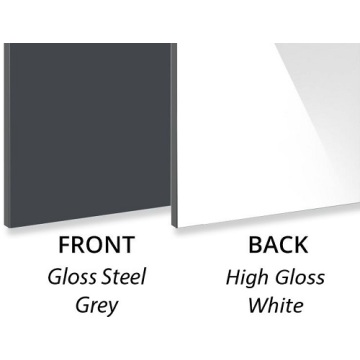 3MM Gloss Steel Grey Decorative Aluminium Composite Panel