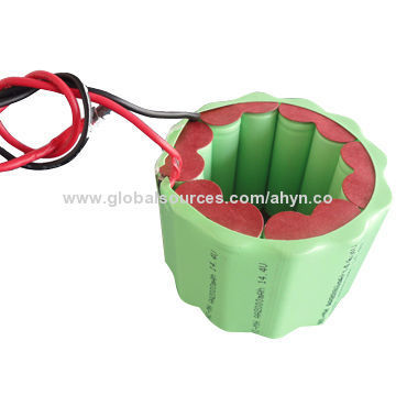 AA 2000mAh 14.4V Rechargeable NiMH Battery Pack, Round Shape, High Capacity