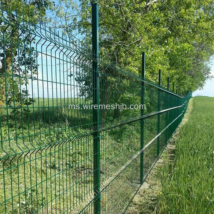 Segitiga Dark Green Welded Wire Mesh