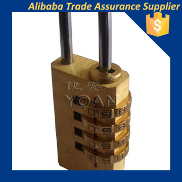 4-digit combination brass security pad lock