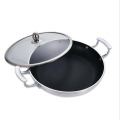 เหล็กกล้าไร้สนิม Binaural Nonstick Pan