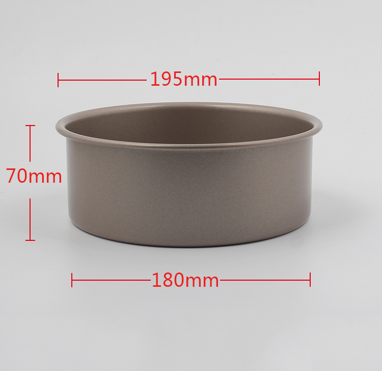 Molde redondo de acero al carbono de 7 " 7”carbon steel round cake pan