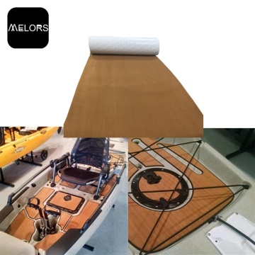 Strong Adhesive Yacht Faux Teak Non-slip Flooring Sheet