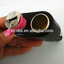 2015 newest Car Charger Cigarette Lighter Socket with two port