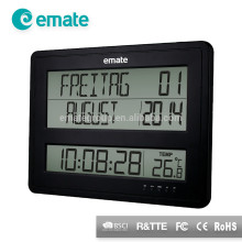 Atomic lcd calendar clock