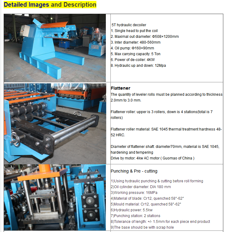 2019 Roof Tile Roll Forming Machine