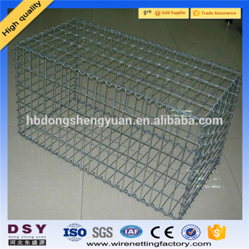 Trade assurance Factory price galvanized gabion basket/box for sale commonly used for hesco barrier 2-6mm wire 0.5-2m size