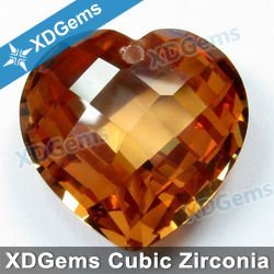 Wuzhou heart shape cubic zirconia stone,heart shape AAAAA CZ stone