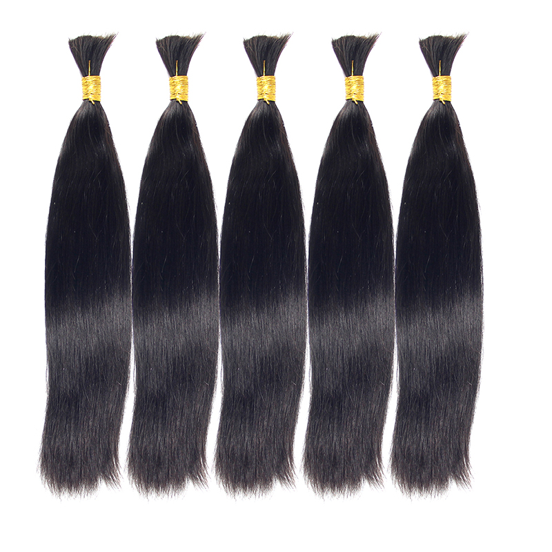 Full cuticle one donor wholesale brazilian hair bulk, silky straight unprocessed no weft human hair bulk